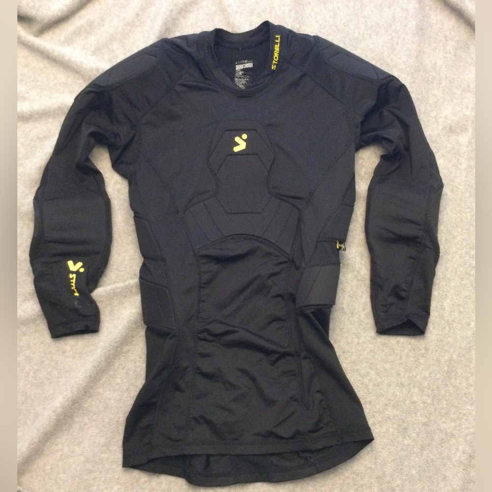 Storelli 3/4 sleeve Small goalkeeper lightweight compression padded undershirt
